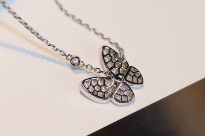 [Vellora Opalyn]BUTTERFLY DIAMOND NECKLACE