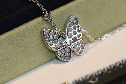 [Vellora Opalyn]BUTTERFLY DIAMOND NECKLACE