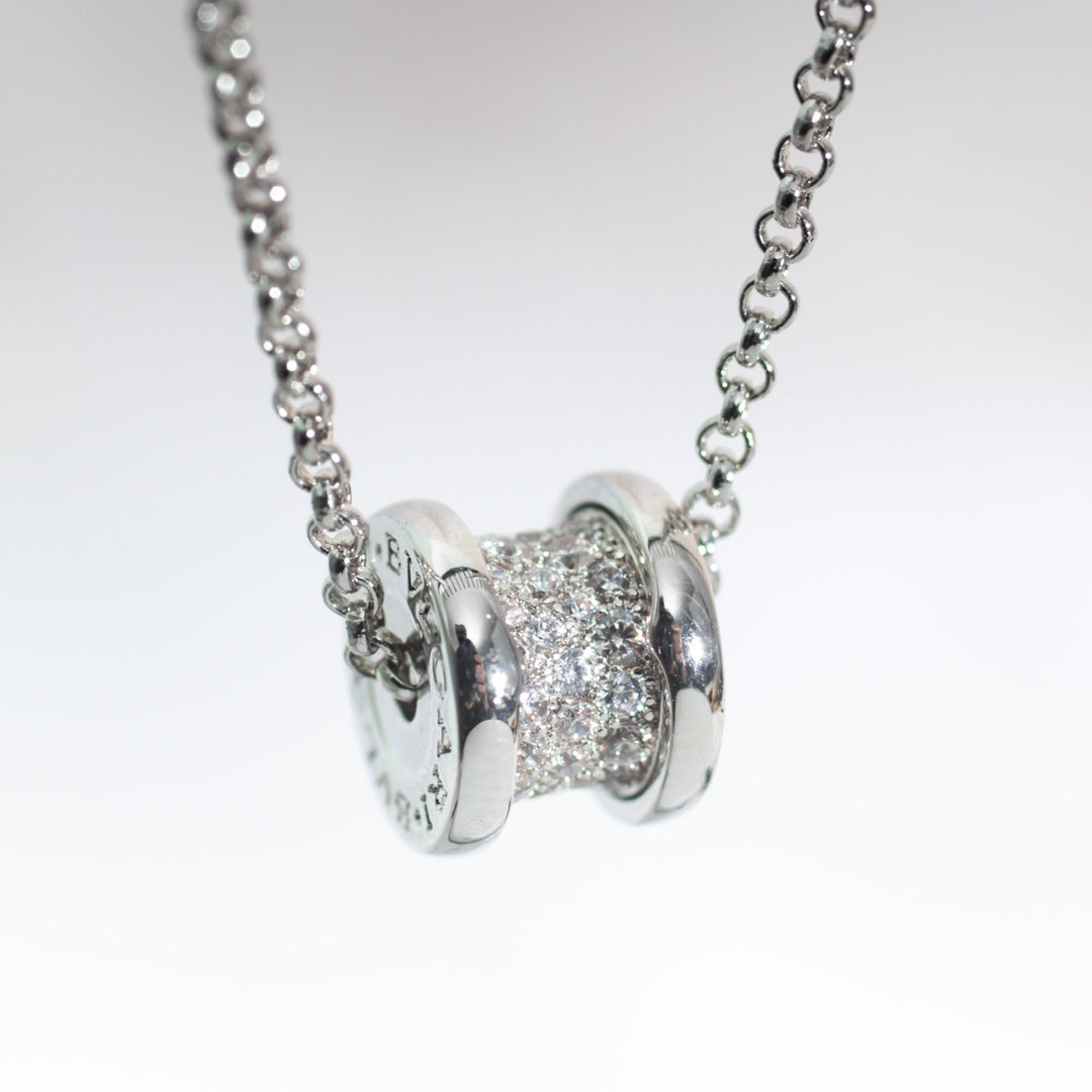 [Vellora Opalyn]ZERO 1 SILVER DIAMOND NECKLACE