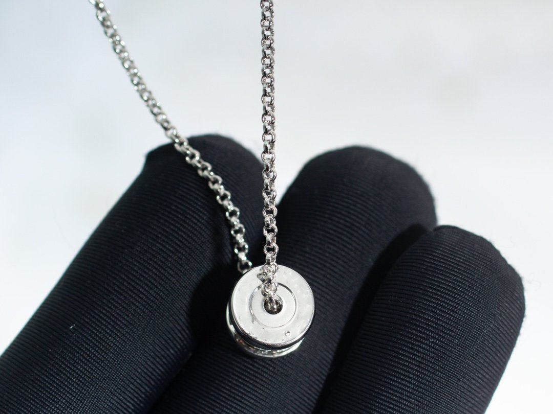 [Vellora Opalyn]ZERO 1 SILVER DIAMOND NECKLACE