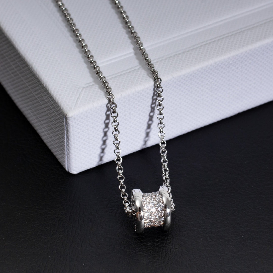 [Vellora Opalyn]ZERO 1 SILVER DIAMOND NECKLACE