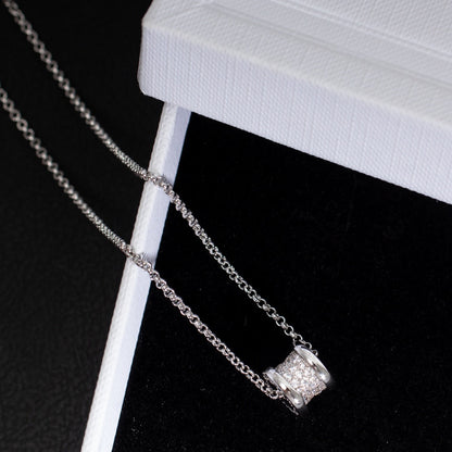 [Vellora Opalyn]ZERO 1 SILVER DIAMOND NECKLACE
