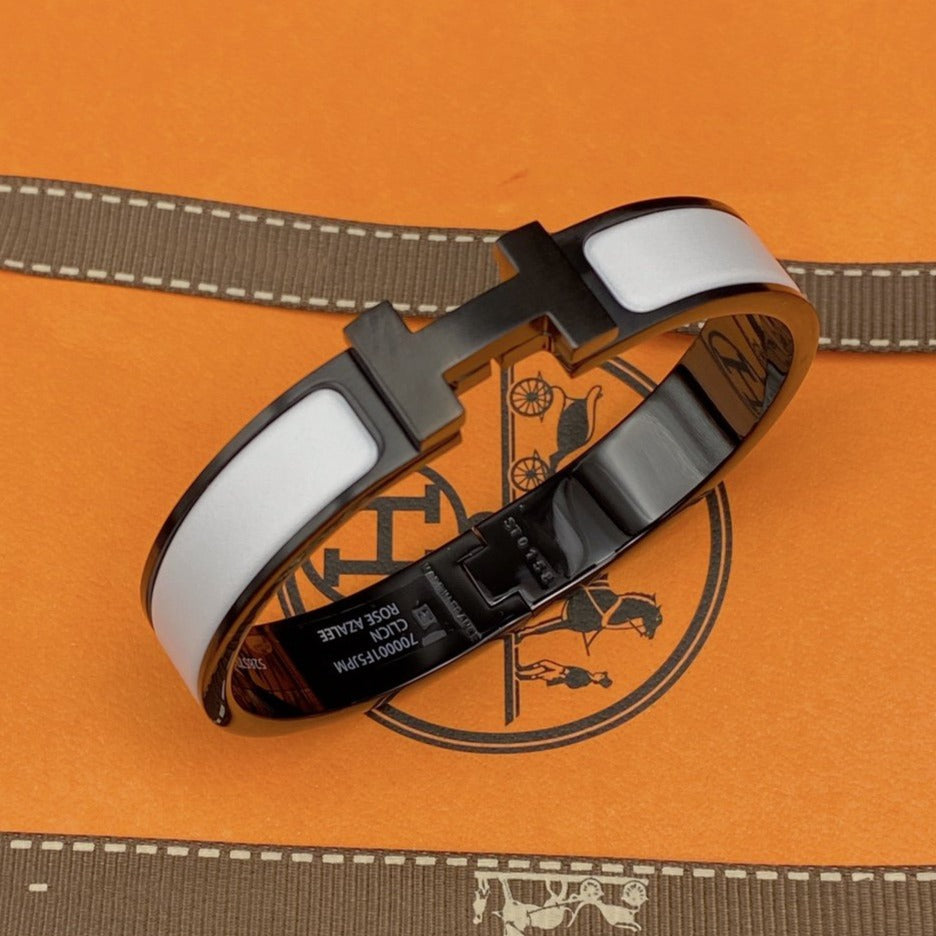 [Vellora Opalyn]H BRACELET 12MM BLACK WHITE CERAMIC
