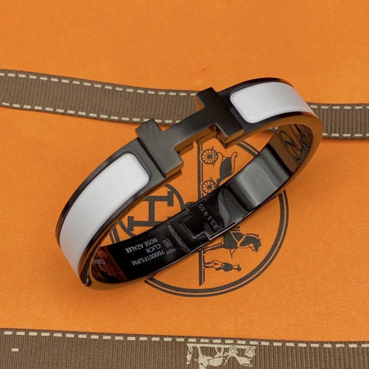 [Vellora Opalyn]H BRACELET 12MM BLACK WHITE CERAMIC