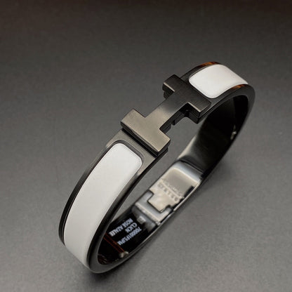 [Vellora Opalyn]H BRACELET 12MM BLACK WHITE CERAMIC