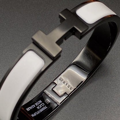 [Vellora Opalyn]H BRACELET 12MM BLACK WHITE CERAMIC
