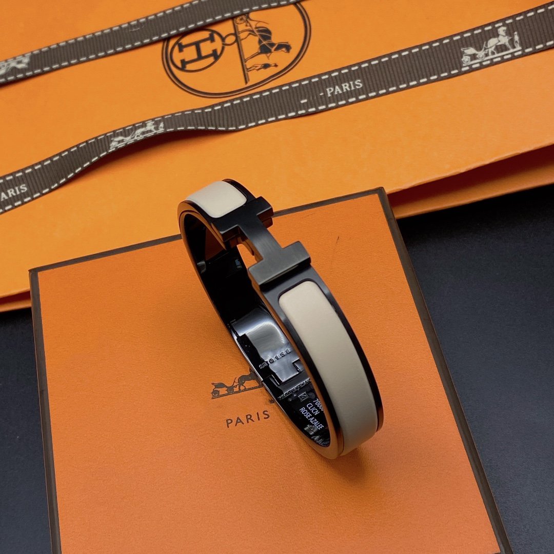 [Vellora Opalyn]H BRACELET 12MM BLACK BEIGE CERAMIC