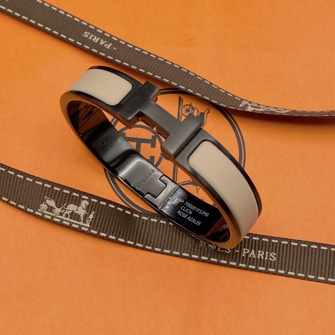 [Vellora Opalyn]H BRACELET 12MM BLACK BEIGE CERAMIC