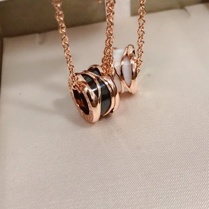 [Vellora Opalyn]ZERO 1 FOUR BAND PINK GOLD CERAMIC