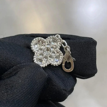 [Vellora Opalyn]CLOVER 5 MOTIFS  DIAMOND BRACELET SILVER