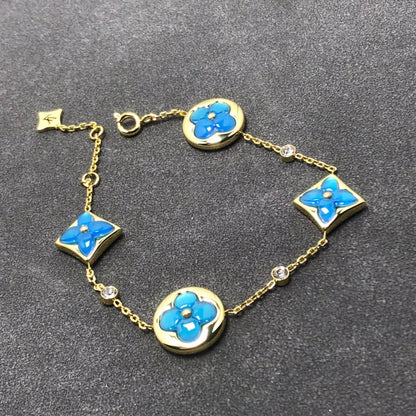 [Vellora Opalyn]STAR AND SUN TURQUOISE 4 MOTIFS 3 DIAMONDS