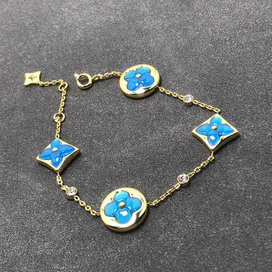 [Vellora Opalyn]STAR AND SUN TURQUOISE 4 MOTIFS 3 DIAMONDS