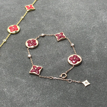 [Vellora Opalyn]STAR AND SUN CARNELIAN 4 MOTIFS 3 DIAMONDS