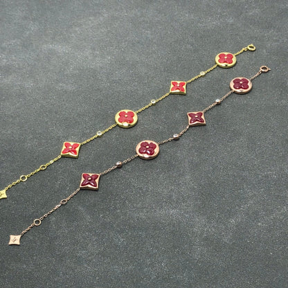 [Vellora Opalyn]STAR AND SUN CARNELIAN 4 MOTIFS 3 DIAMONDS