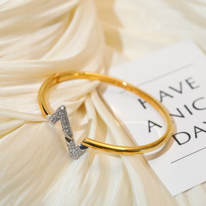 [Vellora Opalyn]VOLTE UPSITE DOWN GOLD DIAMOND BRACELET