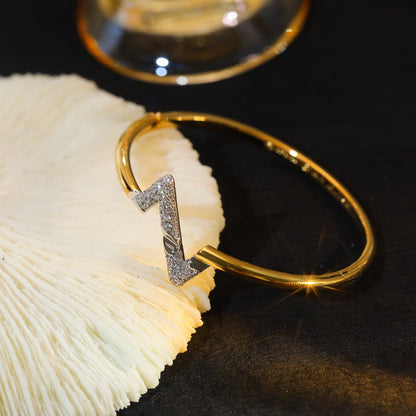 [Vellora Opalyn]VOLTE UPSITE DOWN GOLD DIAMOND BRACELET