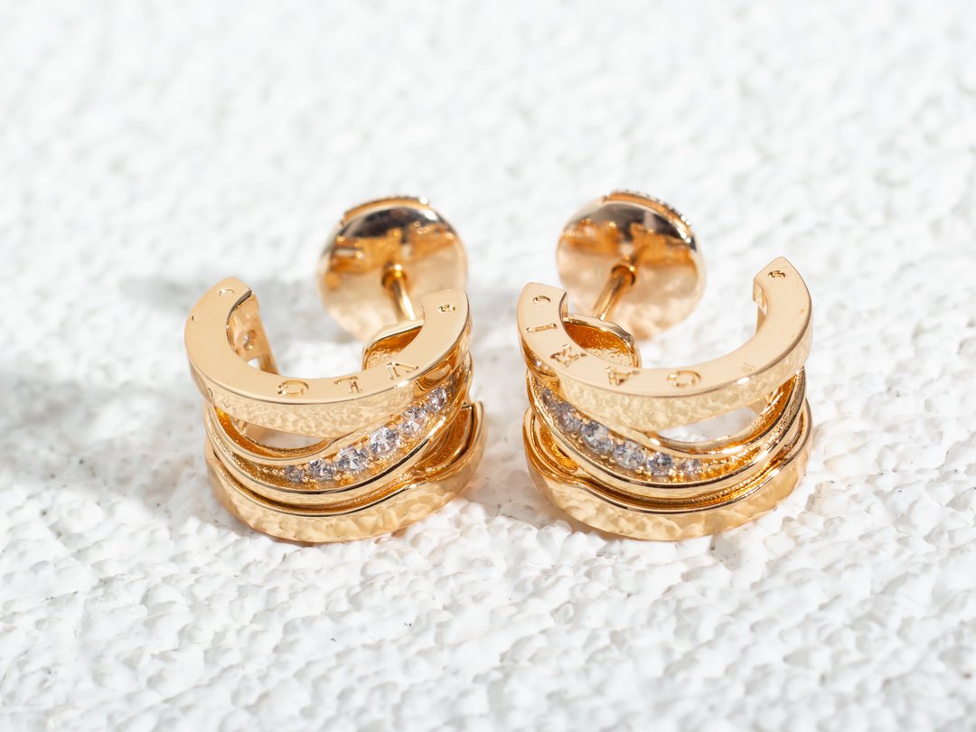 [Vellora Opalyn]ZERO 1 PINK GOLD DIAMONDS EARRINGS
