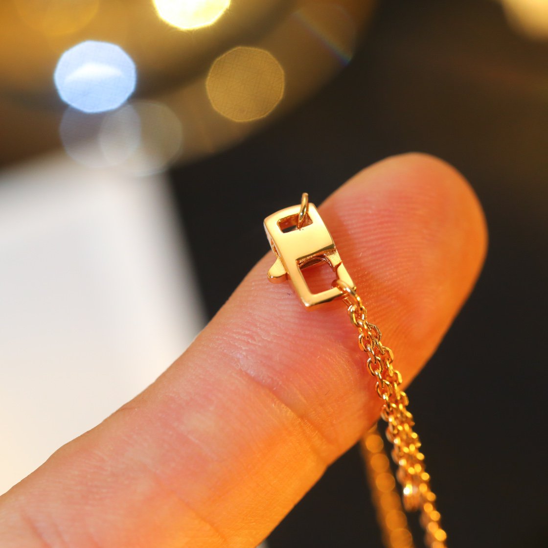 [Vellora Opalyn]STAR AND SUN DIAMOND PINK GOLD NECKLACE