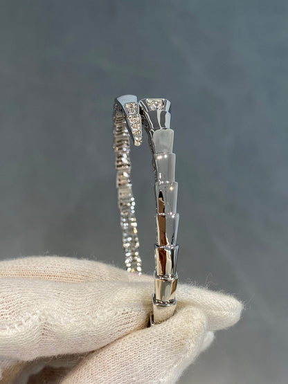 [Vellora Opalyn]SERPENTI BRACELET DIAMONDS SILVER