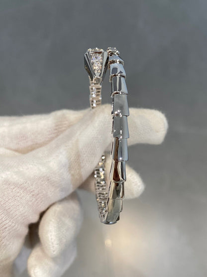 [Vellora Opalyn]SERPENTI BRACELET DIAMONDS SILVER