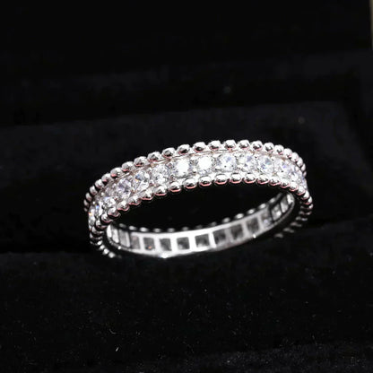 [Vellora Opalyn]PERLEE DIAMOND SILVER RING