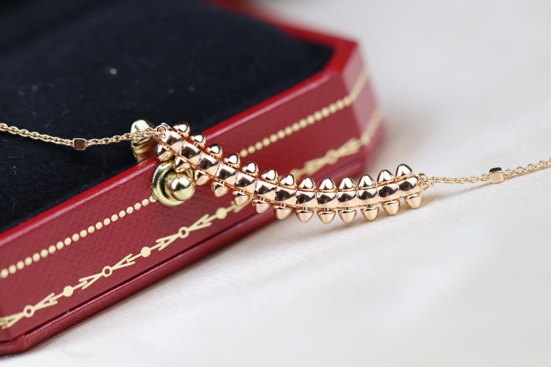 [Vellora Opalyn]CLASH PINK GOLD NECKLACE