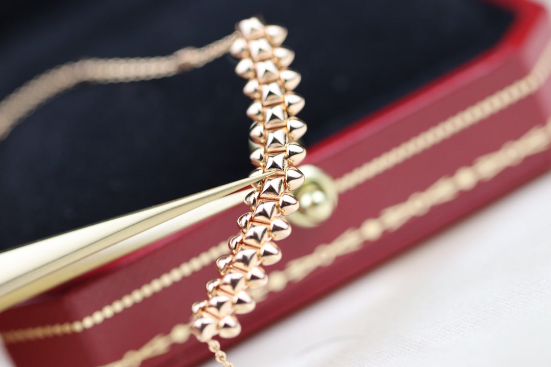 [Vellora Opalyn]CLASH PINK GOLD NECKLACE