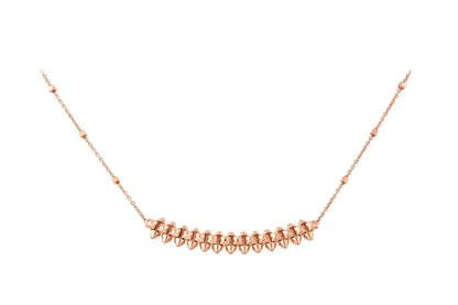 [Vellora Opalyn]CLASH PINK GOLD NECKLACE