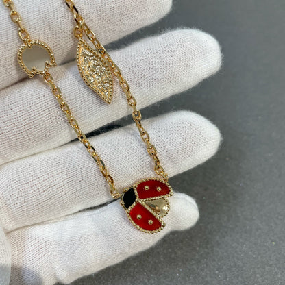 [Vellora Opalyn]LUCKY SPRING 15 MOTIFS GOLD NECKLACE
