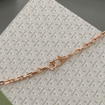[Vellora Opalyn]LUCKY SPRING 15 MOTIFS ROSE GOLD NECKLACE