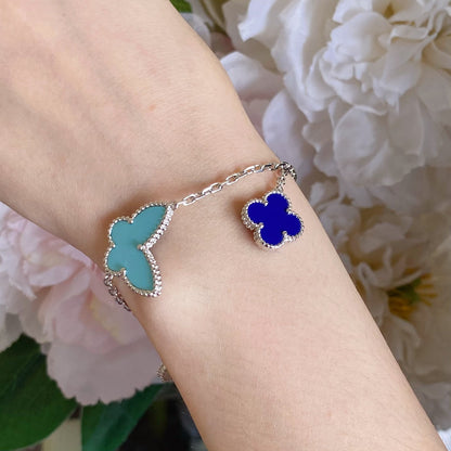 [Vellora Opalyn]LUCKY SPRING SILVER BRACELET 4 MOTIF