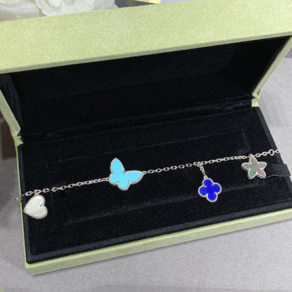 [Vellora Opalyn]LUCKY SPRING SILVER BRACELET 4 MOTIF