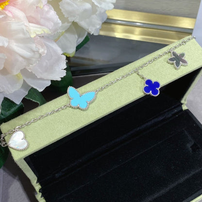 [Vellora Opalyn]LUCKY SPRING SILVER BRACELET 4 MOTIF