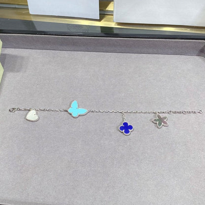 [Vellora Opalyn]LUCKY SPRING SILVER BRACELET 4 MOTIF