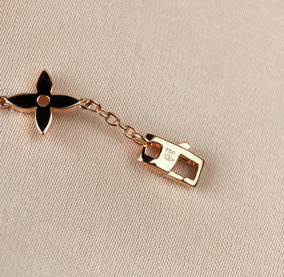 [Vellora Opalyn]STAR AND SUN 7 MOTIFS GOLD BRACELET