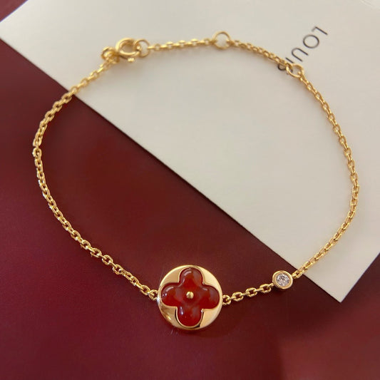 [Vellora Opalyn]SUN PEDANT CARNELIAN BRACELET