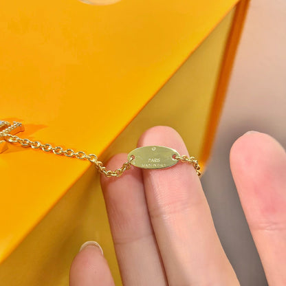[Vellora Opalyn]LOGO STAR MOTIF GOLD BRACELET
