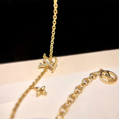 [Vellora Opalyn]LOGO STAR MOTIF GOLD BRACELET