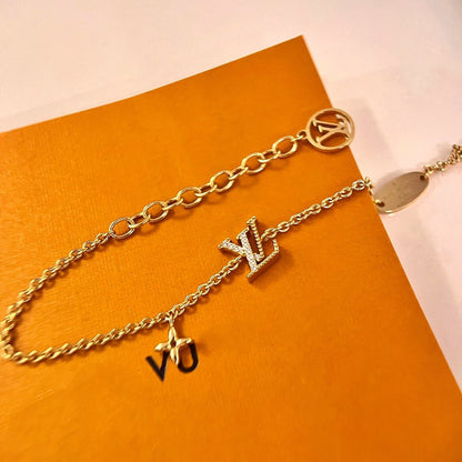 [Vellora Opalyn]LOGO STAR MOTIF GOLD BRACELET