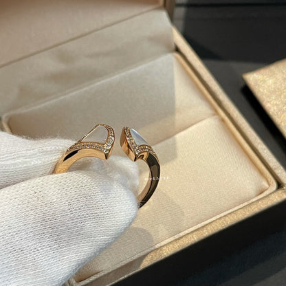 [Vellora Opalyn]DREAM MOP DIAMOND OPEN RING