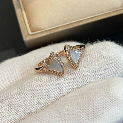 [Vellora Opalyn]DREAM MOP DIAMOND OPEN RING