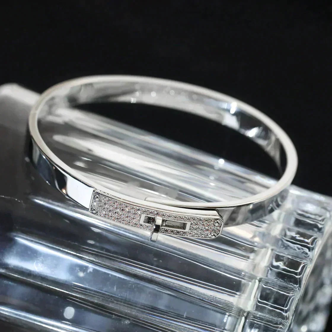 [Vellora Opalyn]KELLY SILVER DIAMOND BRACELET