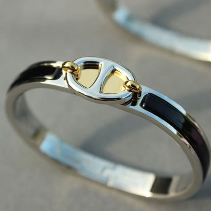 [Vellora Opalyn]CLIC CHAINE SILVER BRACELET