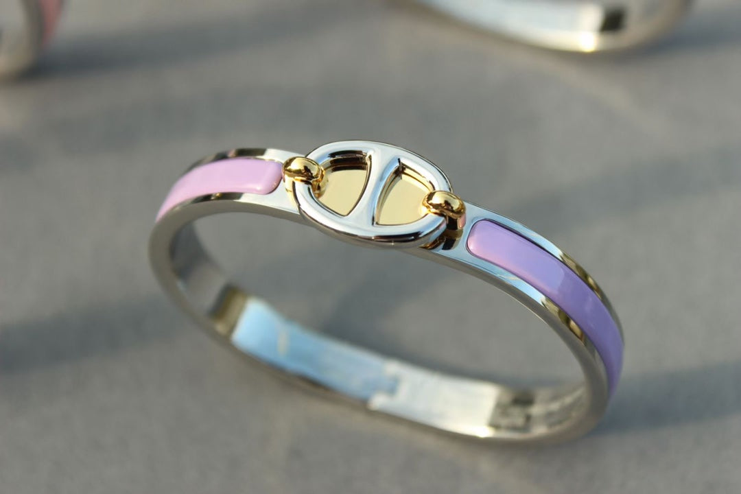 [Vellora Opalyn]CLIC CHAINE SILVER BRACELET
