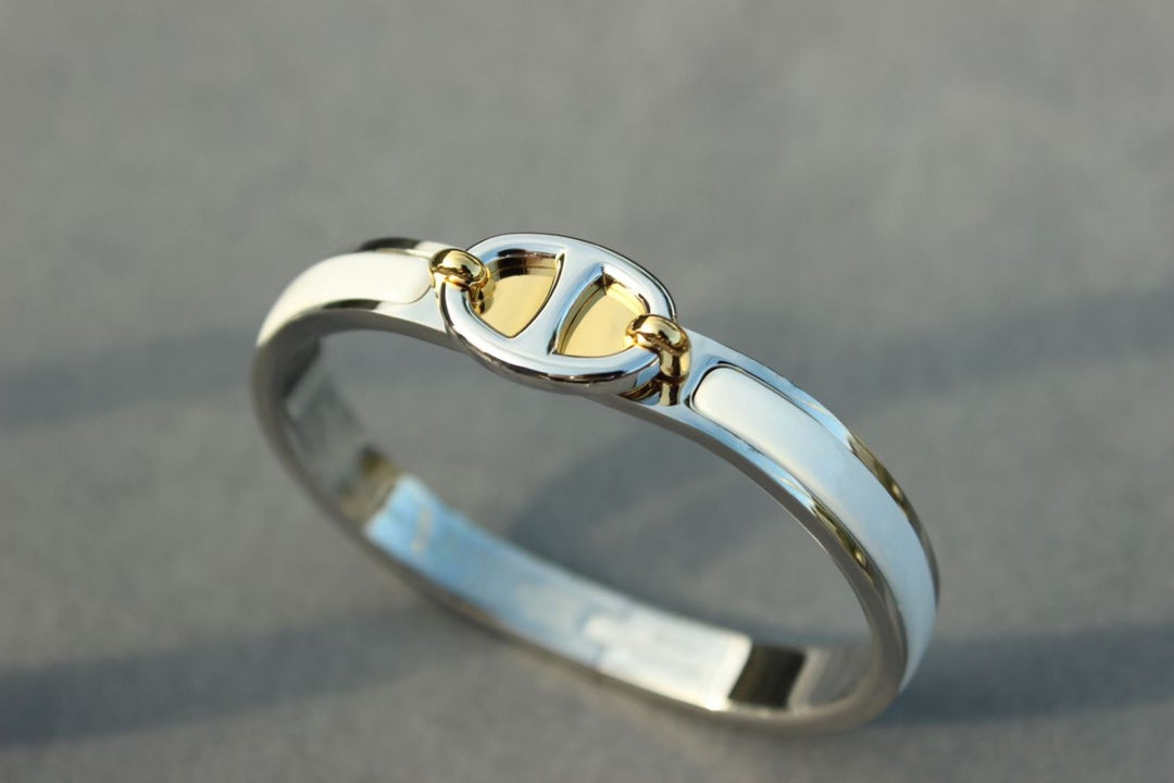 [Vellora Opalyn]CLIC CHAINE SILVER BRACELET