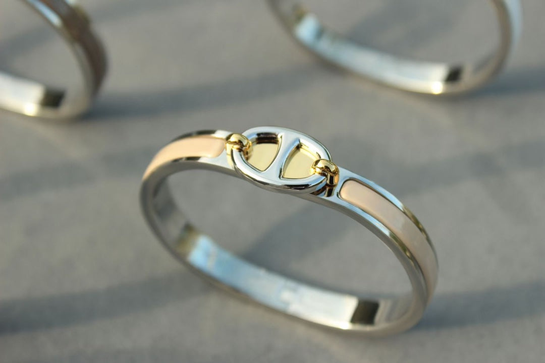 [Vellora Opalyn]CLIC CHAINE SILVER BRACELET