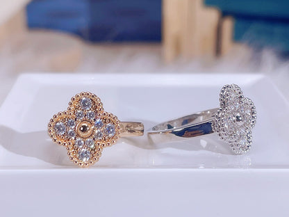 [Vellora Opalyn]CLOVER DIAMOND RING