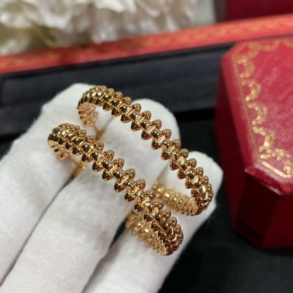 [Vellora Opalyn]CLASH LARGE HOOP EARRINGS