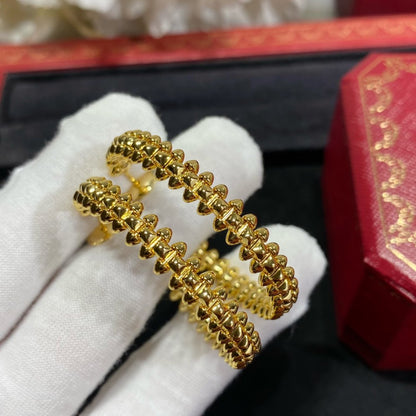 [Vellora Opalyn]CLASH LARGE HOOP EARRINGS