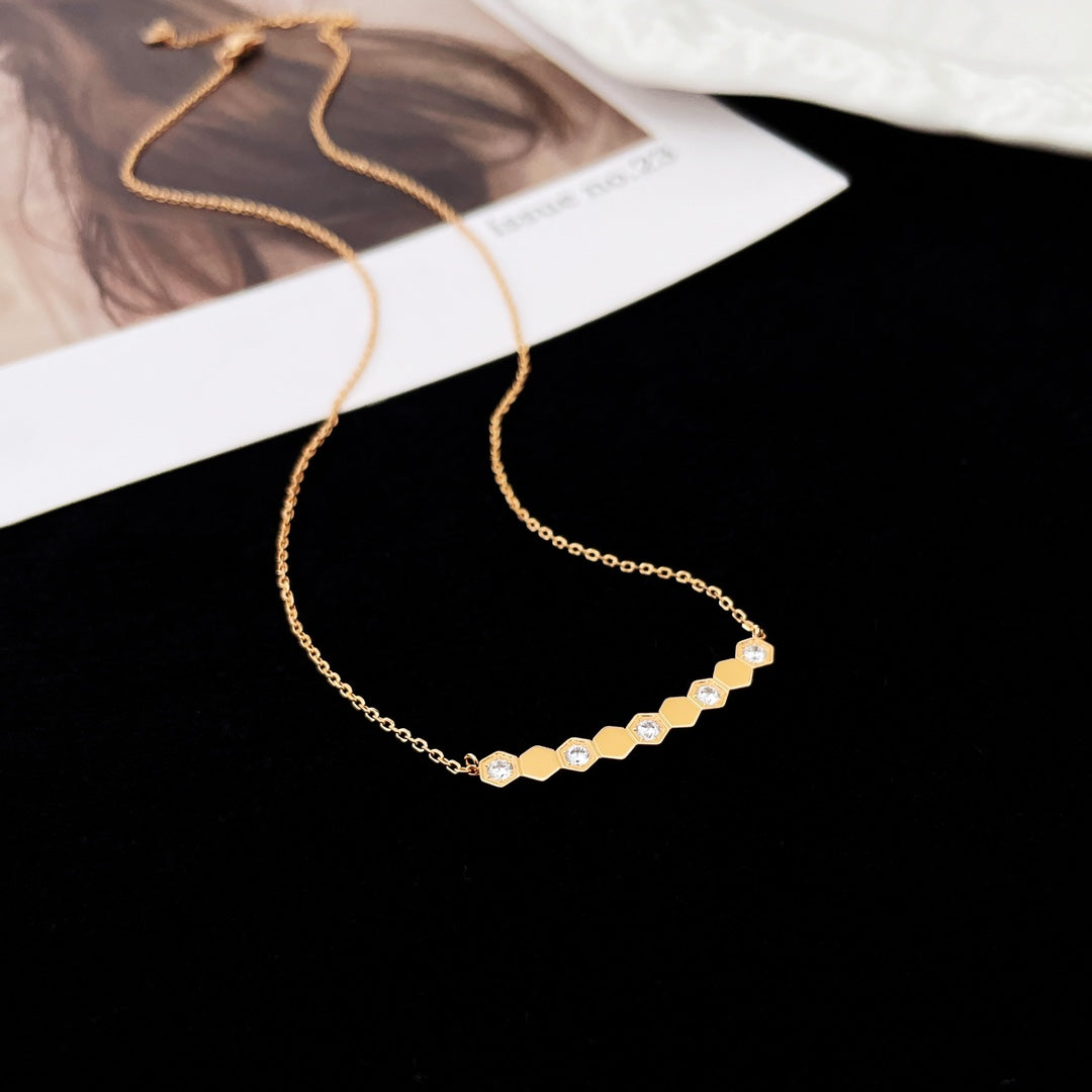 [Vellora Opalyn]BEE MY LOVE DIAMOND NECKLACE